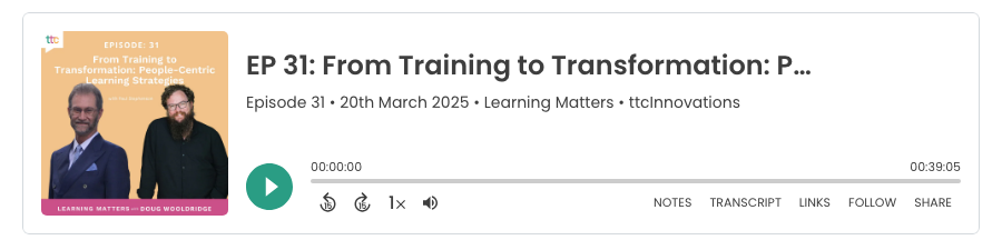Ep 31: From Training to Transformation