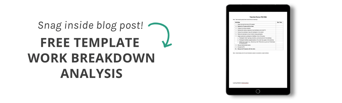 Work Breakdown Analysis Template