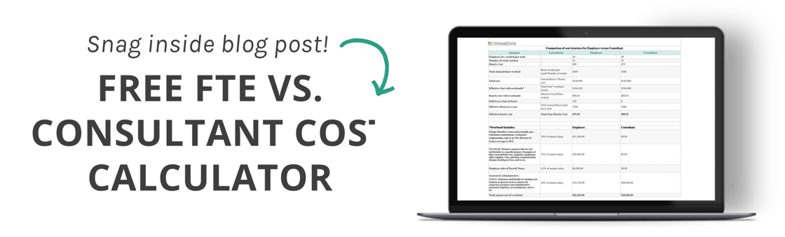 FTE vs. Consultant Cost Calculator